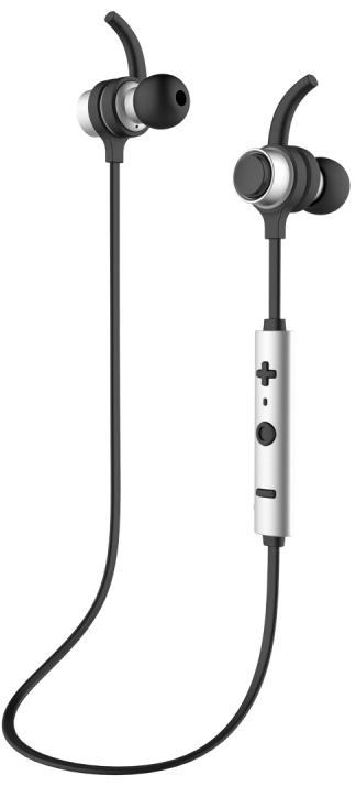 Bluetooth гарнитура Baseus B16 Comma Bluetooth Earphone Silver/Black (NGB16-0S) - ITMag