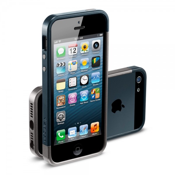 Бампер SGP Linear EX Slim Metal Series для Apple iPhone /5S (+ пленка) (Метал) - ITMag