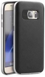 Чехол iPaky TPU+PC для Samsung G930F Galaxy S7 (Черный / Серебряный)