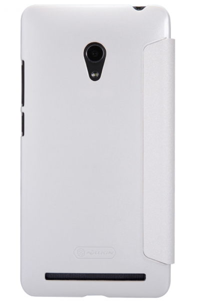 Кожаный чехол (книжка) Nillkin Sparkle Series для Asus Zenfone 6 (Белый) - ITMag