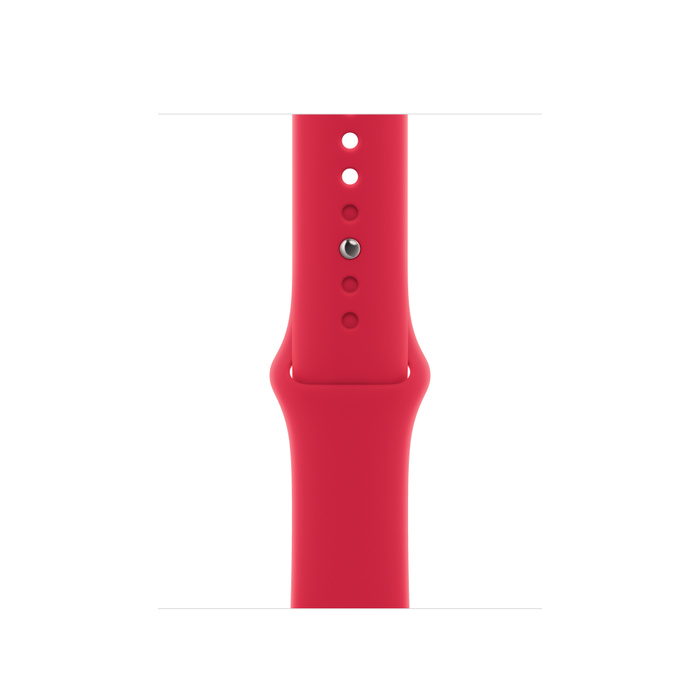 Apple Watch Series 8 GPS 41mm Midnight Aluminum Case w. (PRODUCT)RED Sport Band S/M (MNPC3+MP703) - ITMag