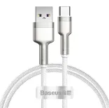 Кабель USB Type-C Baseus Cafule Metal Data Cable USB to Type-C 66W 1m White (CAKF000102)