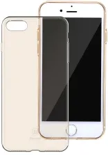 Чехол Baseus Simple Series Case (Clear) For iPhone7 Transparent Gold (ARAPIPH7-B0V)