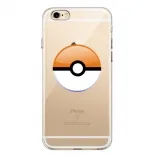 TPU чехол EGGO Pokemon Go Poke Ball для iPhone 6/6S (Orange)