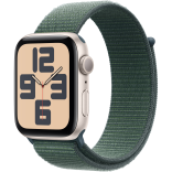 Apple Watch SE 2 GPS 44mm Starlight Aluminium Case w. Lake Green Sport Loop (MXEW3)