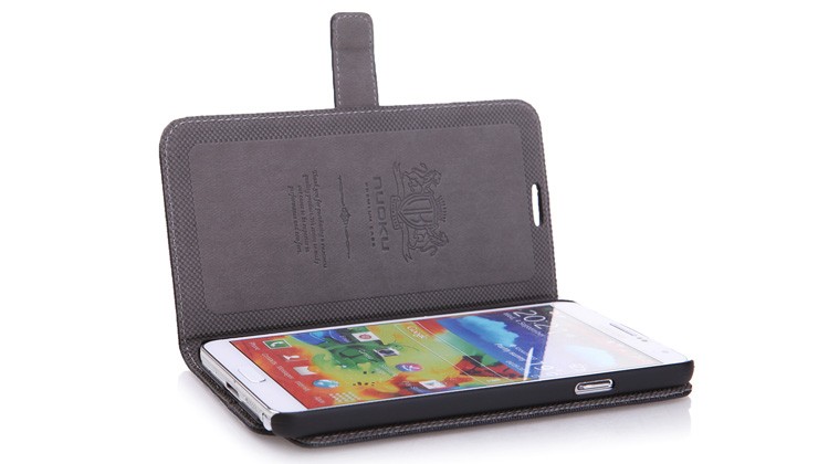 Кожаный чехол Nuoku Grace (книжка) для Samsung N9000 Galaxy Note 3 (+ пленка) (Черный) - ITMag