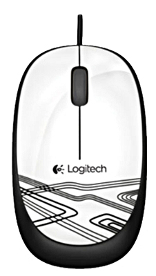 Logitech M105 Corded Optical Mouse (White) - ITMag
