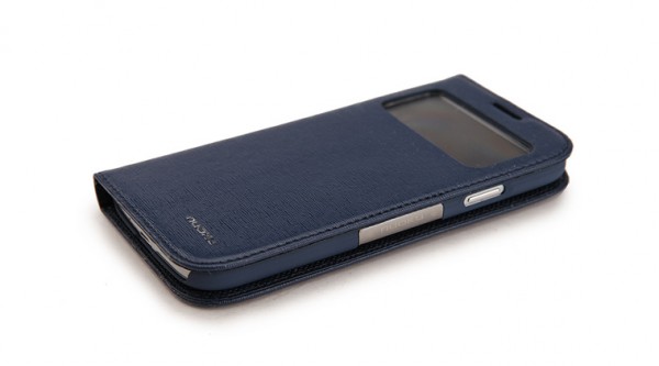 Кожаный чехол Nuoku Luxe series (книжка) для Samsung i9500 Galaxy S4 (+ пленка) (Синий) - ITMag