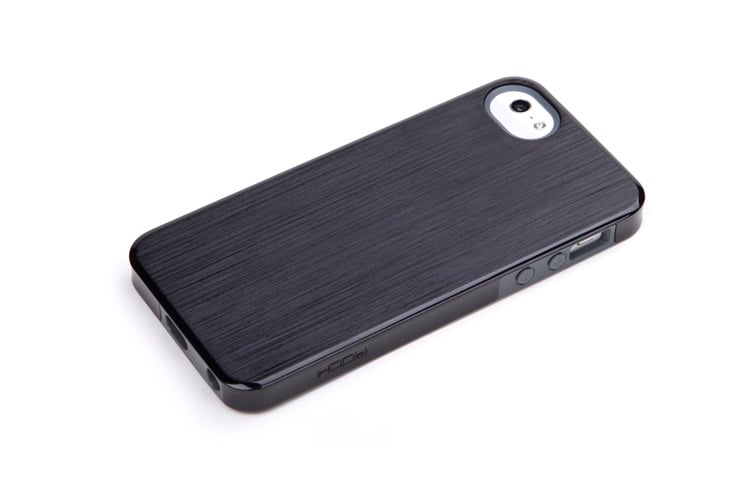 Пластиковая накладка ROCK Texture series для iPhone 5/5S (+пленка) (черный) - ITMag