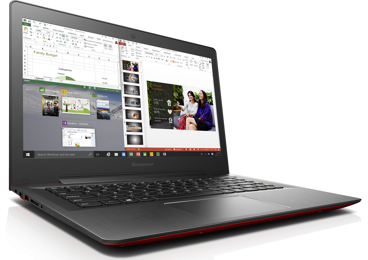 Купить Ноутбук Lenovo IdeaPad 500s-13 (80Q200AQPB) Red - ITMag