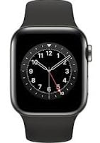 Apple Watch Series 6 GPS + Cellular 40mm Graphite Stainless Steel Case w. Black Sport B. (M02Y3) - ITMag