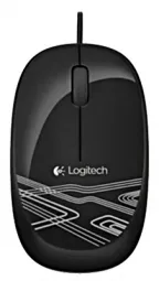 Logitech M105 Corded Optical Mouse (Black)