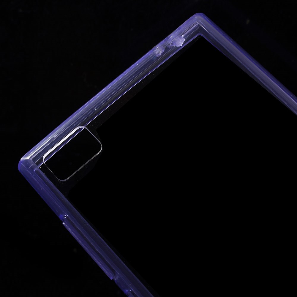 Пластиковая накладка EGGO для Xiaomi MI-3 (Прозрачная/Фиолетовая) - ITMag
