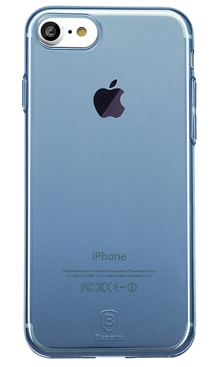 Чехол Baseus Simple Series Case (Clear) For iPhone7 Transparent Blue (ARAPIPH7-B03) - ITMag