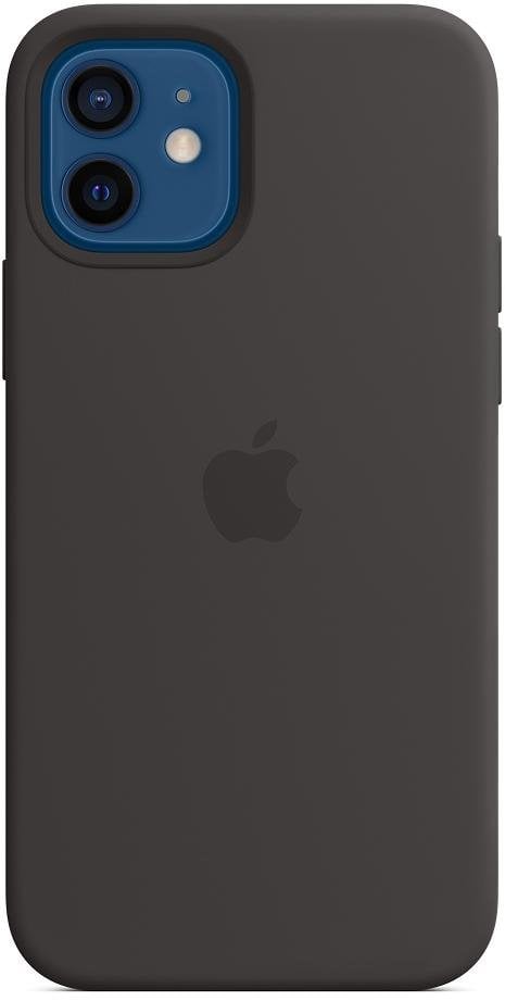 Apple iPhone 12/12 Pro Silicone Case with MagSafe - Black (MHL73) Copy - ITMag