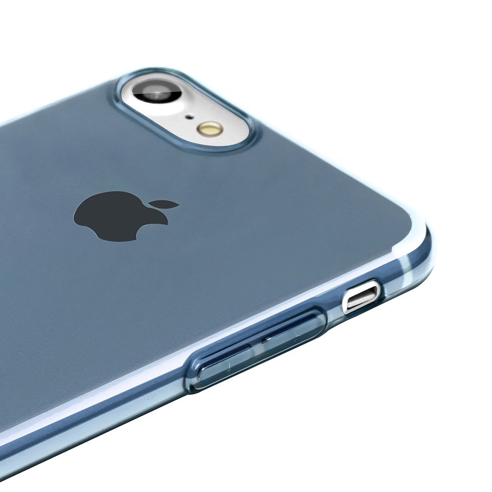 Чехол Baseus Simple Series Case (With-Pluggy) For iPhone7 Transparent Blue (ARAPIPH7-A03) - ITMag