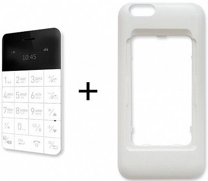 ELARI CardPhone Case for iPhone 6 Plus White (LR-CS6PL-WHT) - ITMag