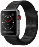 Apple Watch Series 3 GPS + Cellular 42mm Space Gray Case w. Black Sport L. (MRQF2)