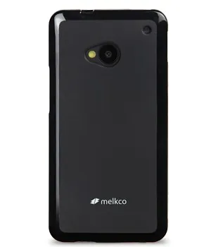 TPU чехол Melkco Poly Jacket для HTC One / M7 (+ мат.пленка) Черный (soft-touch) - ITMag