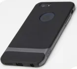 TPU+PC чехол Rock Royce Series для Apple iPhone 6 Plus/6S Plus (5.5") (Черный / серый)