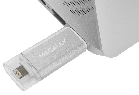 Macally Lightning & USB 3.0 Flash 64Gb (IUSBFLASH64) - ITMag
