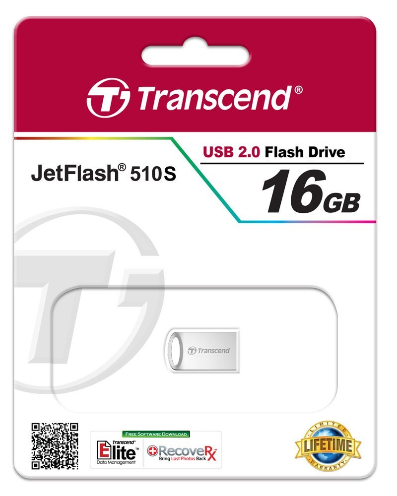 Transcend 16 GB JetFlash 510 Silver TS16GJF510S - ITMag