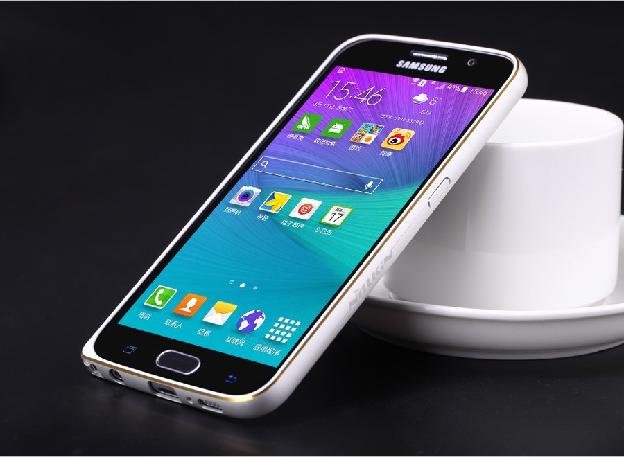 Металлический бампер Nillkin Gothic Series для Samsung G920F Galaxy S6 (Серебряный) - ITMag
