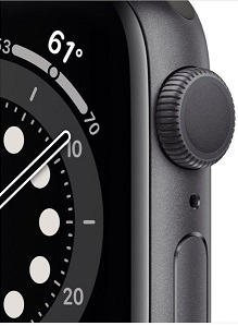 Apple Watch Series 6 GPS 44mm Space Gray Aluminum Case w. Black Sport B. (M00H3) - ITMag