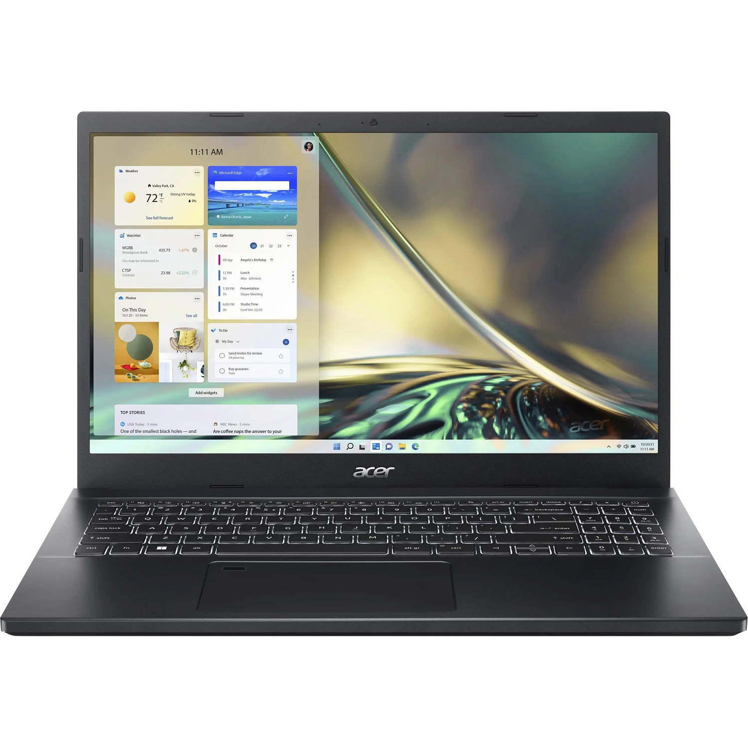 Купить Ноутбук Acer Aspire 7 A715-76G-51C4 Charcoal Black (NH.QN4EU.003) - ITMag