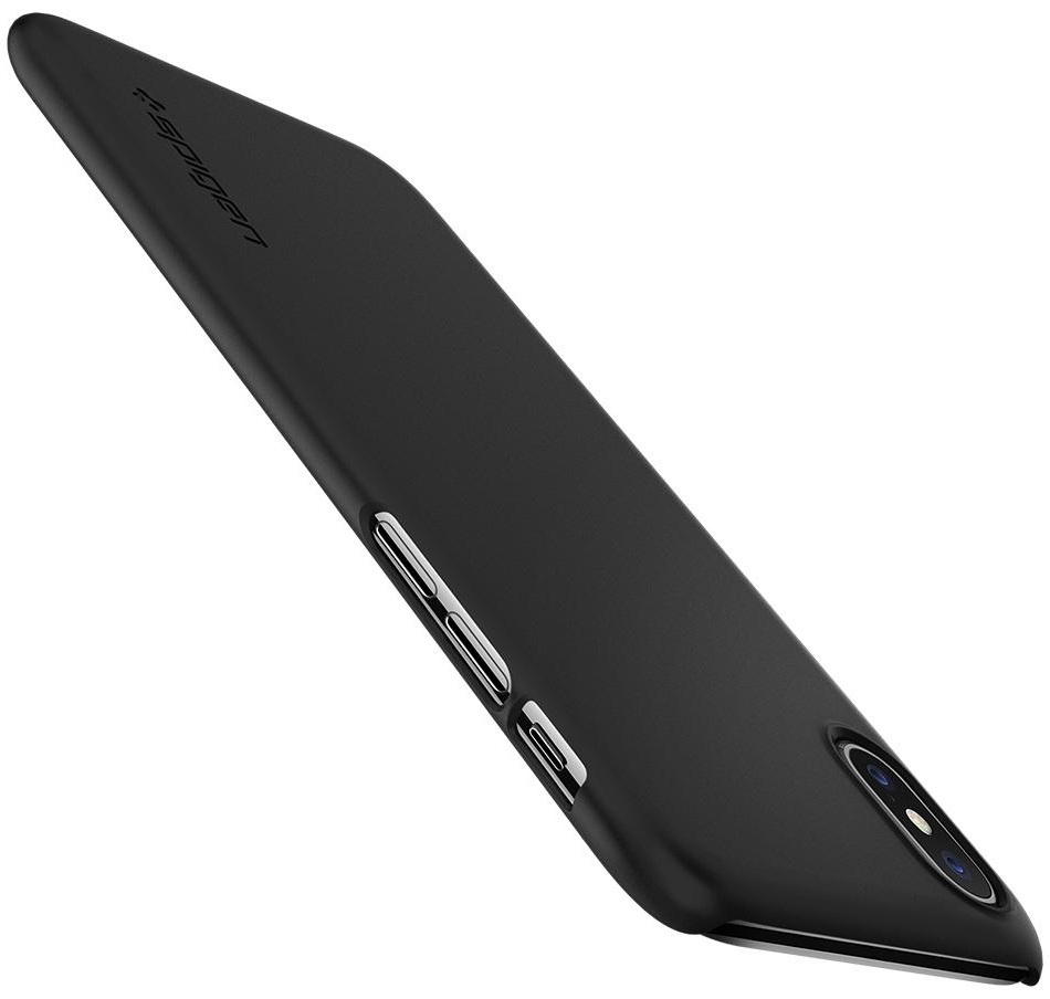 Spigen Case Thin Fit for iPhone X matt black (057CS22108) - ITMag