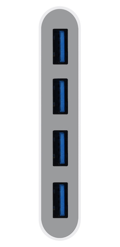 Адаптер Macally USB-C to 4 port USB-A hub (UCHUB4) - ITMag