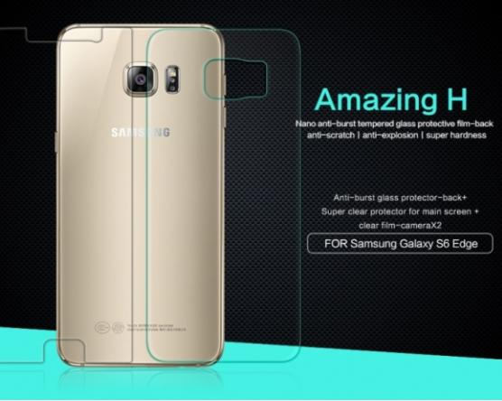 Защитное стекло Nillkin Anti-Explosion Glass (H)(задняя сторона) для Samsung G925F Galaxy S6 Edge - ITMag