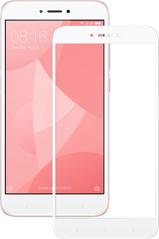 Защитное стекло EGGO на весь экран для Xiaomi Redmi 4x (Белое) - ITMag