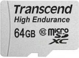 карта памяти Transcend 64 GB microSDXC Class 10 Premium High Endurance + SD Adapter (TS64GUSDXC10V)