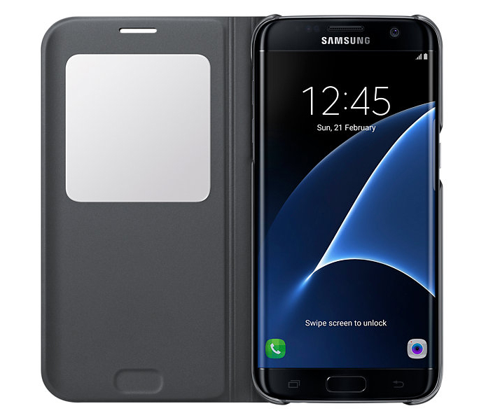 Samsung S View Cover Galaxy S7 Edge Black (EF-CG935PBEGRU) - ITMag