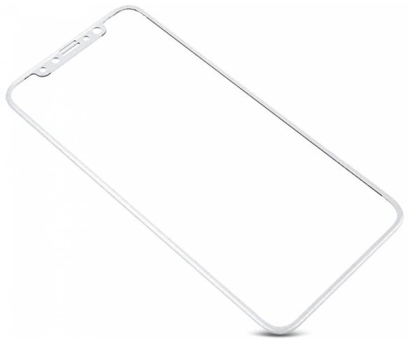 Защитное цветное стекло Baseus 0.23mm PET Soft 3D Tempered Glass для Apple iPhone X (5.8") (Белый) (SGAPIPHX-PE02) - ITMag