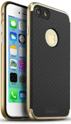Чехол iPaky TPU+PC для Apple iPhone 7 (4.7") (Черный / Золотой) - ITMag