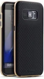 Чехол iPaky TPU+PC для Samsung G935F Galaxy S7 Edge (Черный / Золотой)
