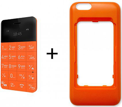 ELARI CardPhone Case for iPhone 6 Plus Orange (LR-CS6PL-RNG) - ITMag