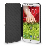 Кожаный чехол (книжка) TETDED для LG D802 Optimus G2 (Черный / Black)