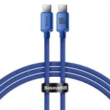 Кабель USB Type-C Baseus Crystal Shine Series Fast Charging Data Cable Type-C to Type-C 100W 1.2m Blue (CAJY000603)