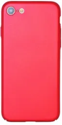 Пластиковая накладка soft-touch с защитой торцов Joyroom для Apple iPhone 7 (4.7") (Красный)