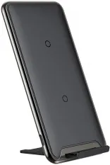 Baseus Three-coil Wireless Charging Pad (With desktop holder) Black (WXHSD-B01)