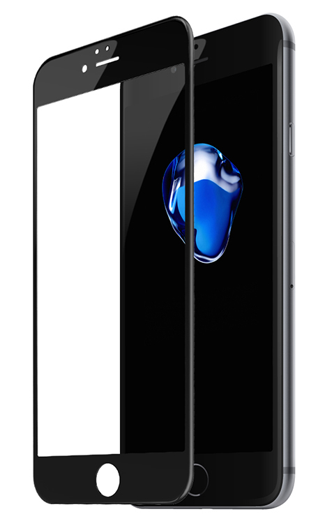 Защитное стекло Baseus Silk-screen 3D Arc Protective Film для iPhone 6 Plus/6s Plus Black (SGAPIPH6SP-B3D01) - ITMag