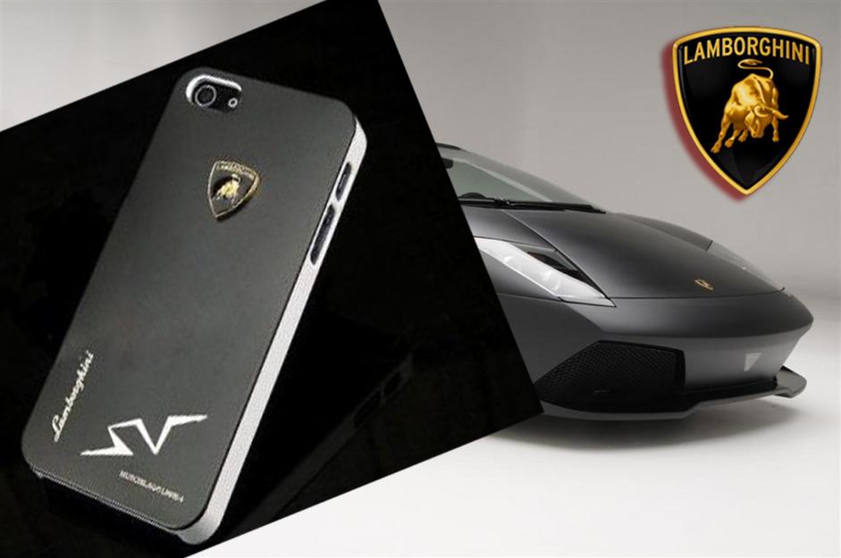 Пластиковая накладка с тиснением "Lamborghini" для Apple iPhone 5/5S - ITMag