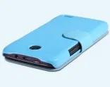 Кожаный чехол (книжка) Nillkin Fresh Series для Lenovo A820 (Голубой)