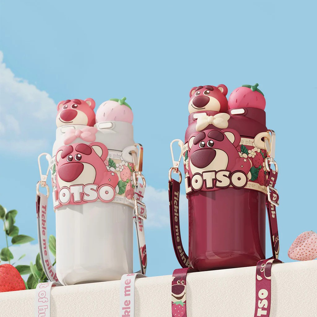 

Дитяча Пляшка для води Xiaomi Youpin Lotso Strawberry Bear Drinking Childrens Thermal Cup (6922111442057)