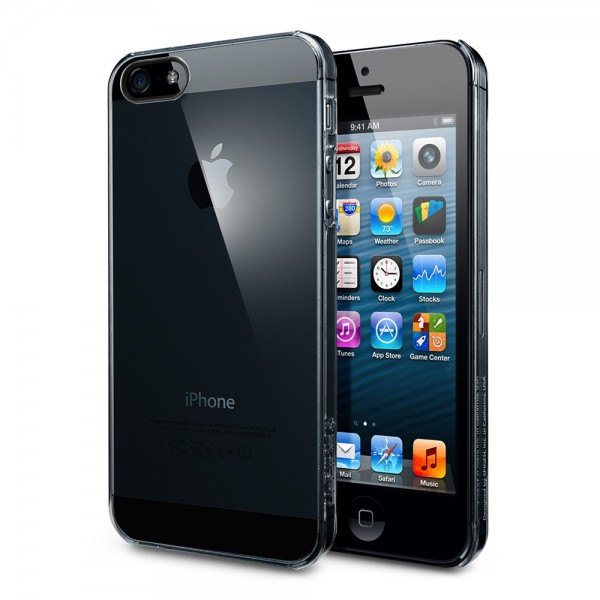 Пластиковая накладка SGP Ultra Thin Air Series для Apple iPhone 5/5S (+ пленка) (Бесцветный (матовый)) - ITMag