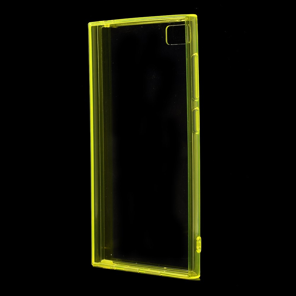 Пластиковая накладка EGGO для Xiaomi MI-3 (Прозрачная/Желтая) - ITMag