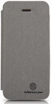 Чехол Nillkin для Apple iPhone 5/5S New Leather Case--Stylish Color Leather (серый) - ITMag